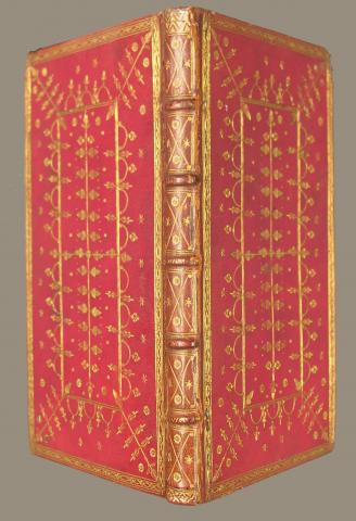 Parks edition of the charter, bound in red leather with gold leaf